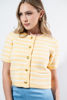 Imagen de Blusa Tejida En Rayas Botones Dorados