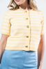 Imagen de Blusa Tejida En Rayas Botones Dorados