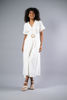 Imagen de Vestido Botones Frente Cuello V Con Cinturon