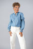 Imagen de Blusa En Denim Cuello Chino Manga Larga   ( Exclusivo Pagina)