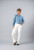 Imagen de Blusa En Denim Cuello Chino Manga Larga   ( Exclusivo Pagina)