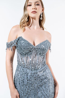 Imagen de Maxi Dress Off Shoulder Lentejuelas