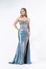 Imagen de Maxi Dress Corse Abalorios Falda En Satin Stretch