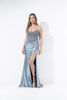 Imagen de Maxi Dress Straple Corse, Falda Satin Stretch
