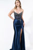 Imagen de Maxi Dress Straple Corse, Falda Satin Stretch