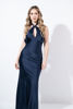 Imagen de Vestido En Satin Cuello Halter