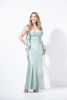 Imagen de Vestido En Satin, Espalda Descubierta, Vuelo Tirantes