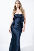 Imagen de Vestido En Satin, Espalda Descubierta, Vuelo Tirantes