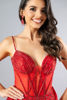 Imagen de Maxi Dress Tirantes Brillo Abalorios Con Cola