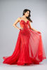 Imagen de Maxi Dress Tirantes Brillo Abalorios Con Cola
