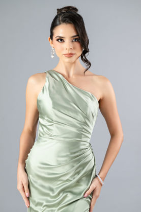 Imagen de Maxi Dress En Satin Un Hombro