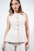 Imagen de Chaleco Estilo Peplum Botones Dorados