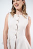 Imagen de Chaleco Estilo Peplum Botones Dorados