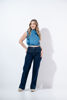 Imagen de Blusa Cuello Alto En Satin Sin Mangas