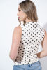 Imagen de Blusa Print Lunares Cuello Alto Sin Mangas