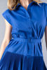 Imagen de Vestido Cuello Botones Vuelos Falda   ( Exclusivo Pagina)