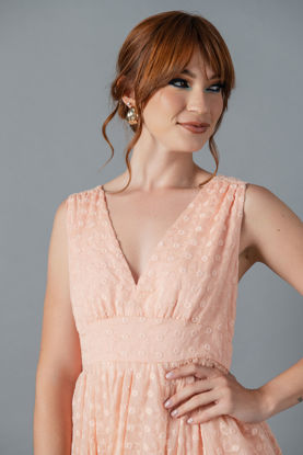 Imagen de Vestido Cuello V Sin Mangas   ( Exclusivo Pagina)