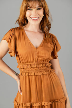 Imagen de Vestido Cuello V MangaCorta   ( Exclusivo Pagina)