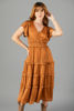 Imagen de Vestido Cuello V MangaCorta   ( Exclusivo Pagina)