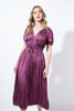 Imagen de Vestido Cuello V Plisado