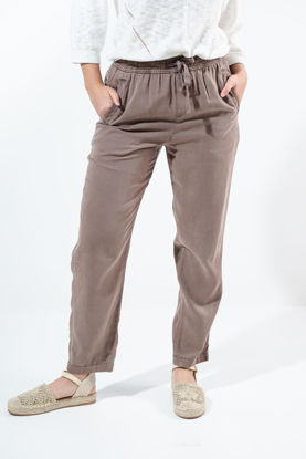 Imagen de Pantalon En Tencel Elastico Cintura, Con Bolsillos