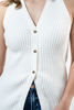 Imagen de Blusa Tejida Sin Mangas Con Botones
