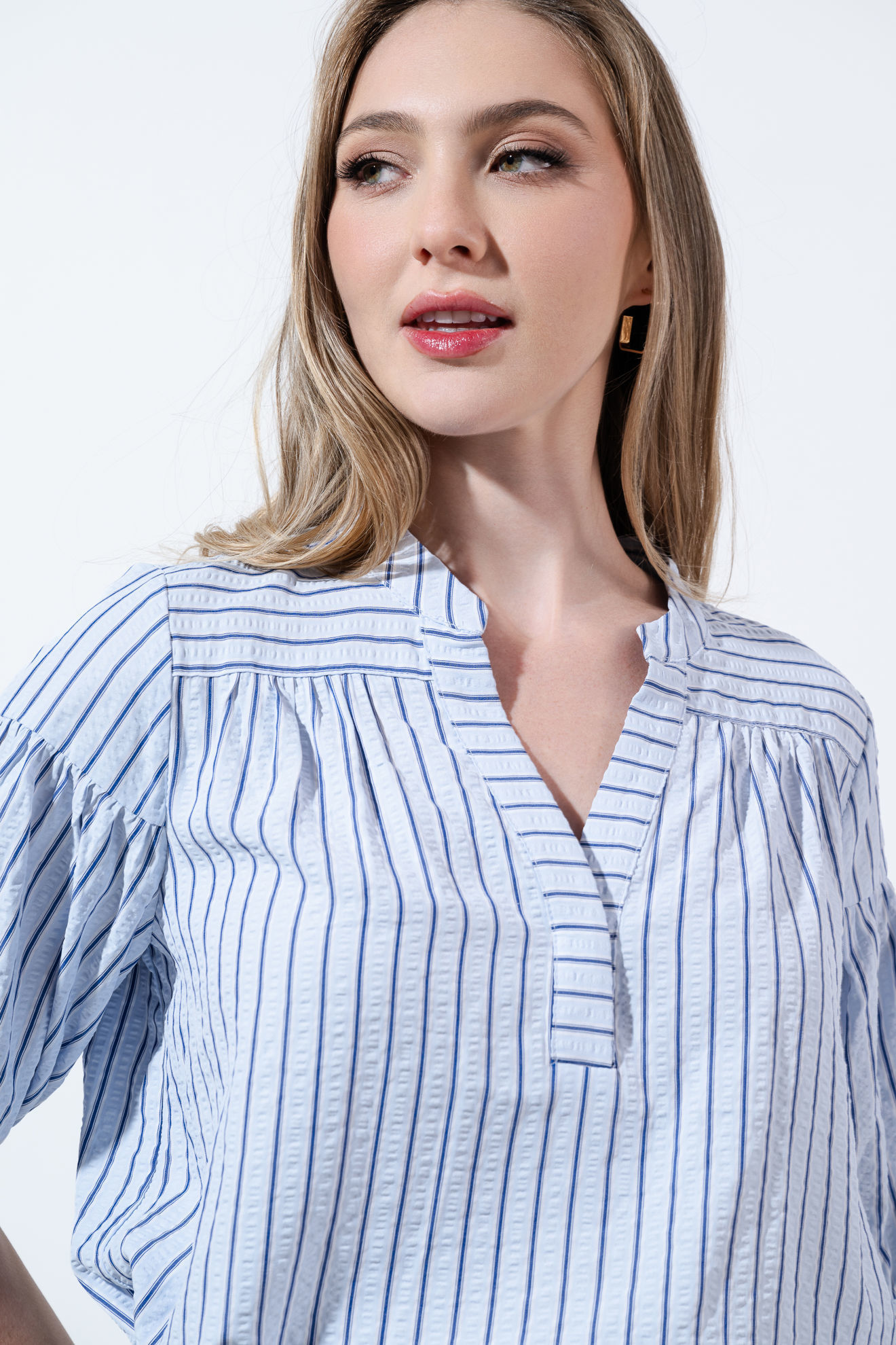 Imagen de Blusa Manga 3/4 Rayas