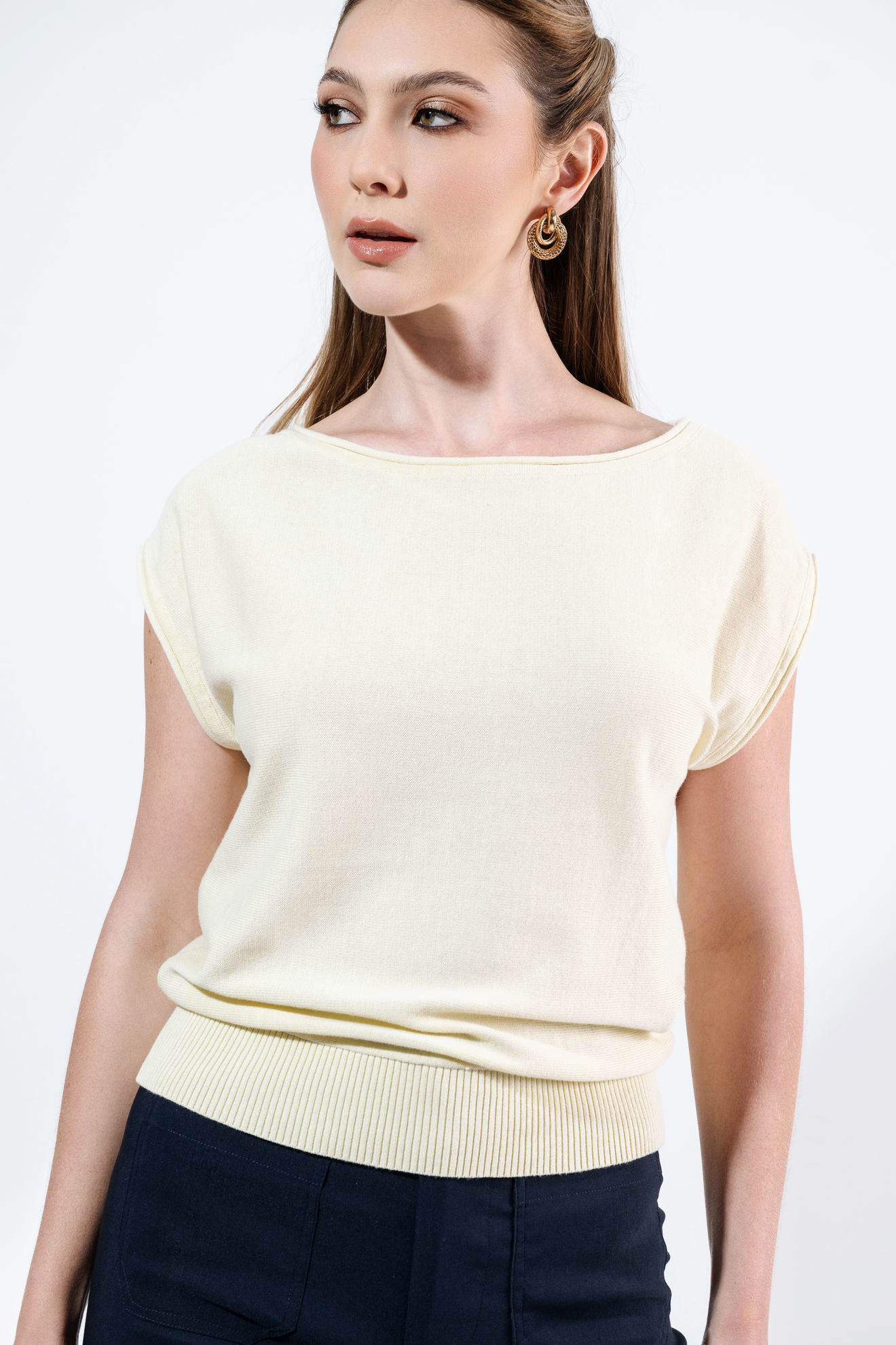 Imagen de Blusa Tejida Cuello Bote