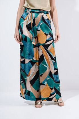 Imagen de Pantalon Palazzo Estampado, Elastico Cintura (L)