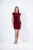 Imagen de Vestido Con Hombreras Falda Corta, Zipper Espalda