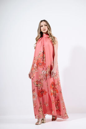 Imagen de Maxi Dress Cuello Alto Sin Mangas, Print Floral