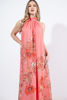 Imagen de Maxi Dress Cuello Alto Sin Mangas, Print Floral