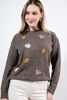 Imagen de Sweater Cuello Redondo Con Detalle Bordados