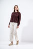 Imagen de Sweater Botones Frente Cuello Redondo, Print Lunares