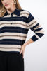 Imagen de Blusa En Rayas Manga Larga Cuello Polo
