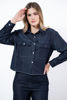 Imagen de Camisera Denim Bolsillos Parche, Detalle Costura Blanca Decorativa