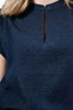 Imagen de Blusa Cuello Chino, Aberturas Laterales