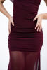 Imagen de Vestido Con Semi Capa, Falda Con Trasparencia