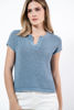 Imagen de Blusa Tejida Cuello V Manga Corta