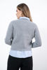 Imagen de Sweater Botones Y Cuello En Rayas Decorativos