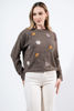 Imagen de Sweater Con Bordado Cuello Redondo