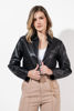 Imagen de Crop Jacket En Cuerina Sintetica