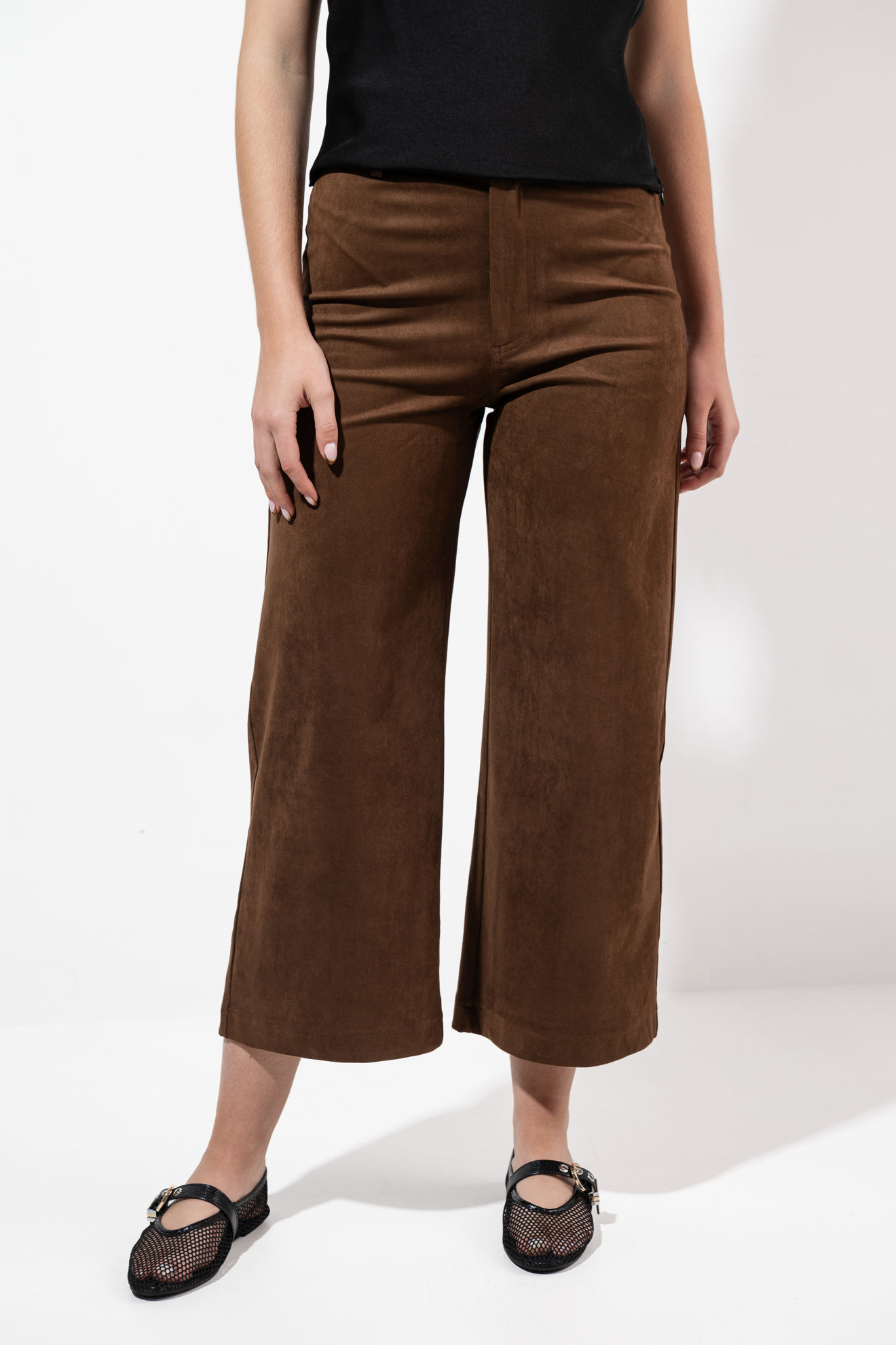 Imagen de Pantalon Crop En Suede